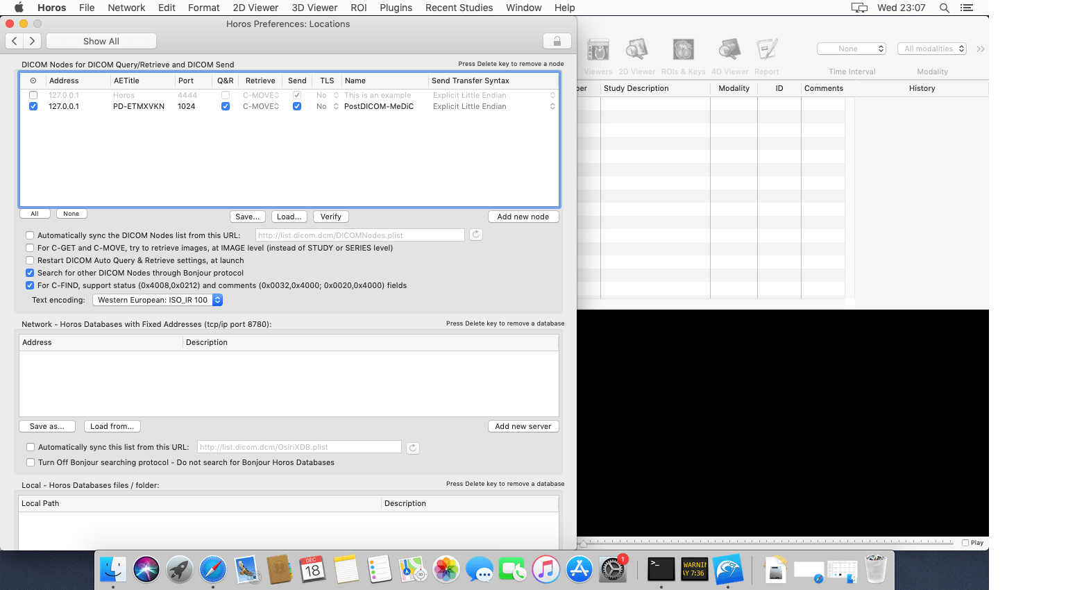 Editing Proxy Pacs Server Settings