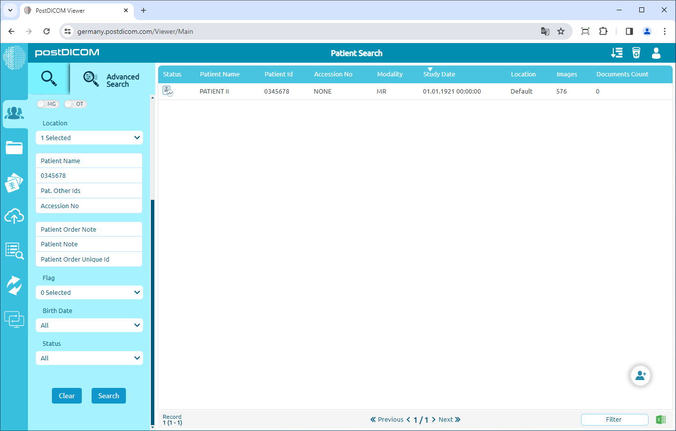 Searching Patient Orders