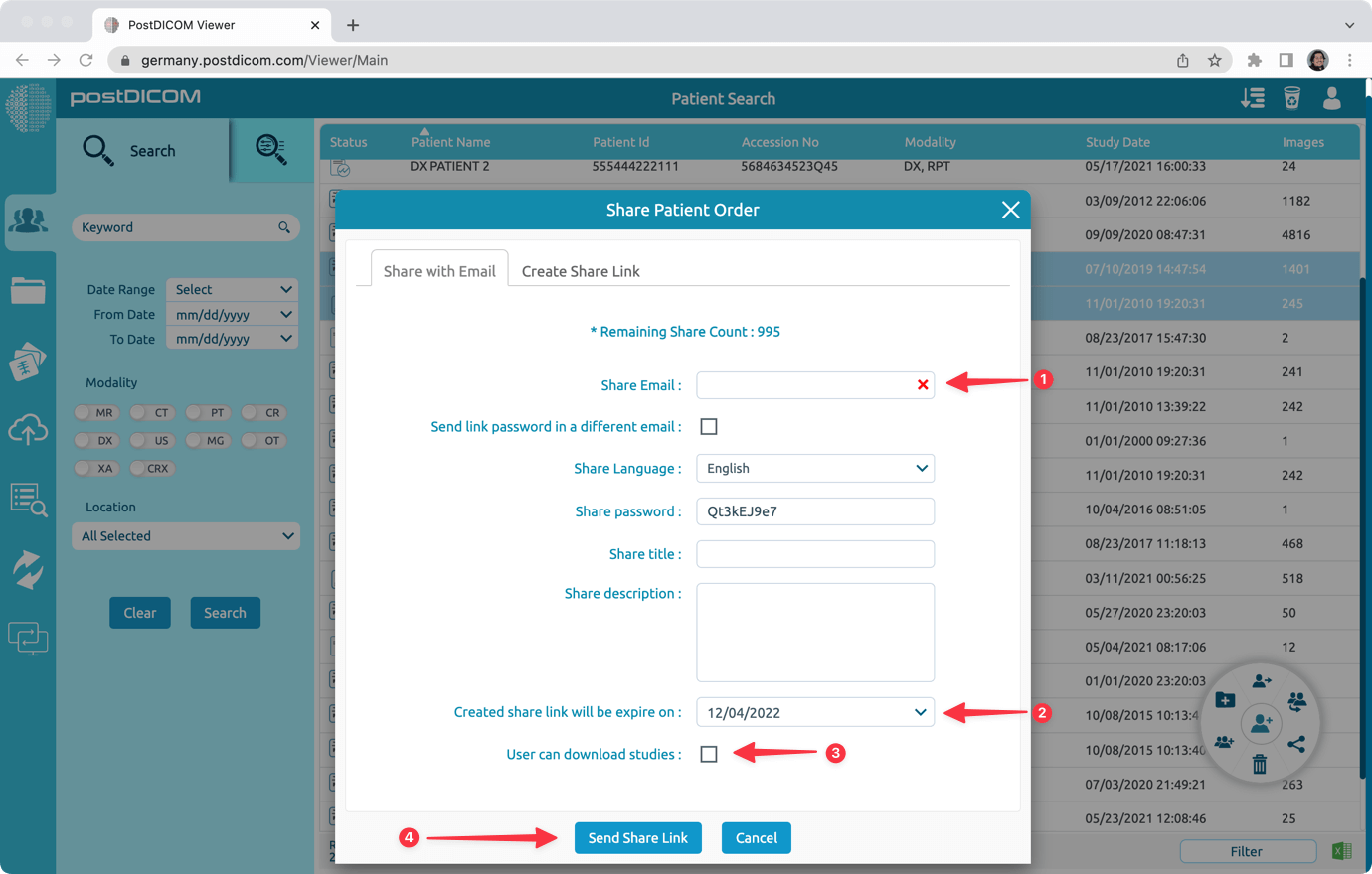 Share Patient Orders